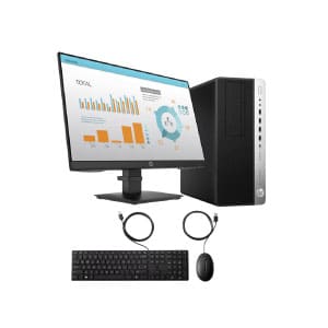 HP EliteDesk 800 G4 Core i5 8th Gen 8GB RAM 500GB HDD 23.8" Full HD Monitor